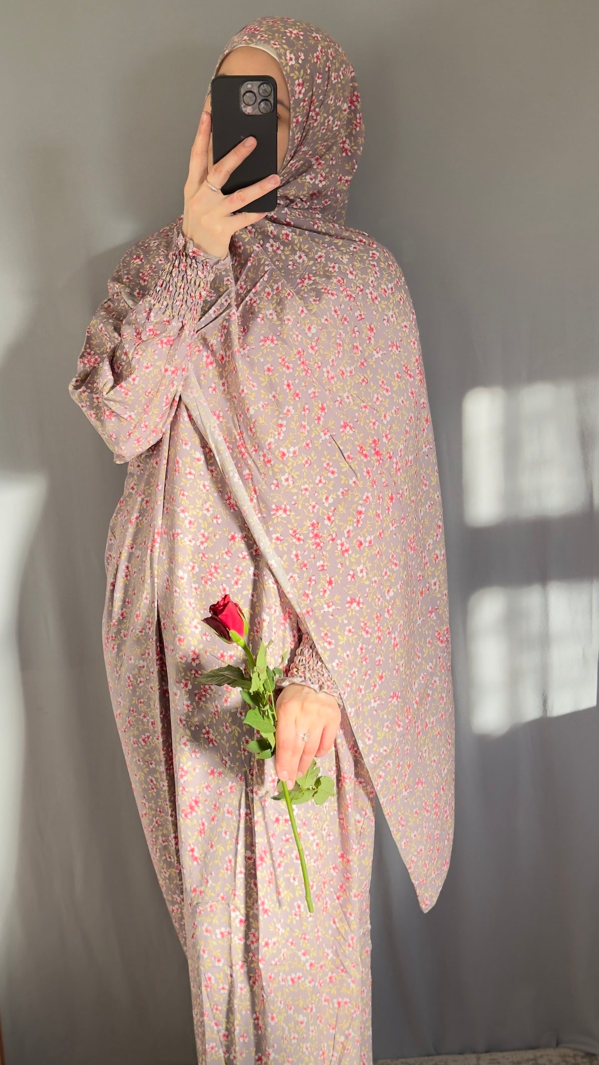 Pinky Prayer Abaya Set / Prayer Abaya Set / Pink Prayer Dress for Woman / Prayer Clothes Muslim / Prayer Gown / Prayer Outfit/ Salah Dress / Namaz Dress, Ramadan Abaya