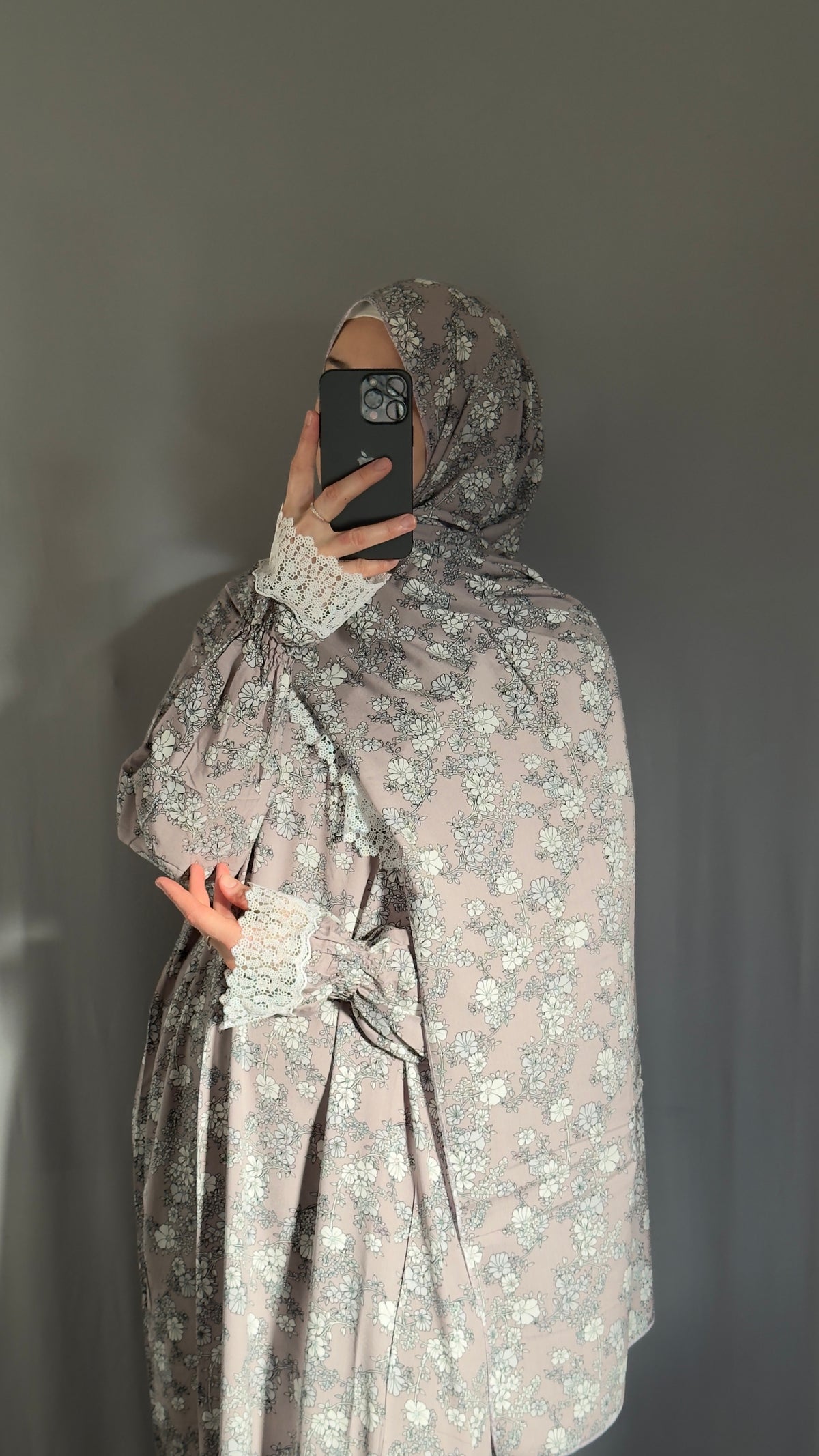Lily Purple Cotton Prayer Dress, Prayer clothes for women, Islamic Prayer dress, Prayer Outfit, Prayer Set, Prayer Hijab, Salah dress, Islamic Gift, Muslim clothing, Prayer abaya
