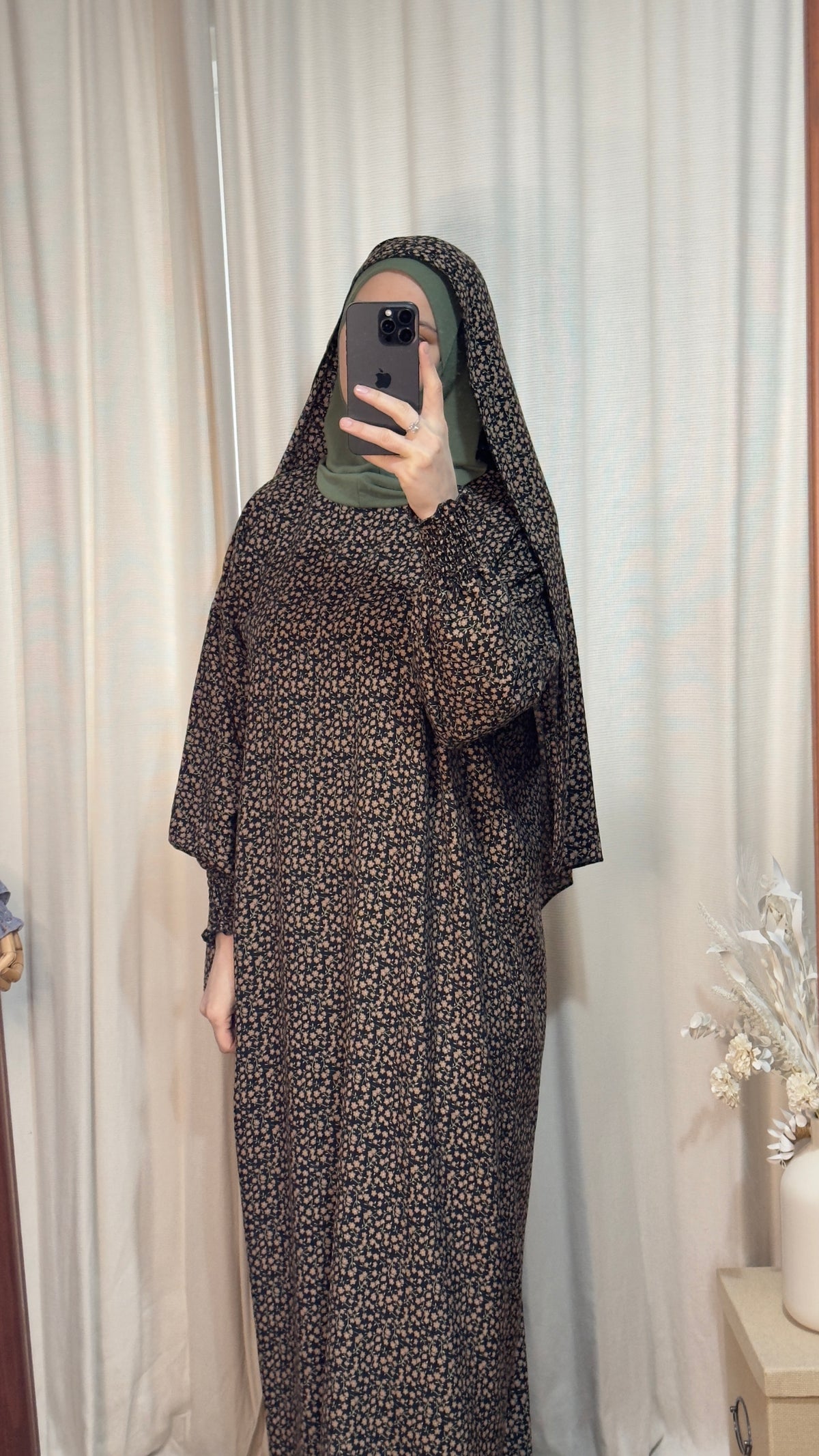3 in 1 Prayer dress with Built In Jersey Bonnet, Prayer Abaya with integrated Hijab, Salah dress, Prayer set, Prayer outfit,Prayer clothes for women, Islamic Prayer dress, Ramadan Abaya