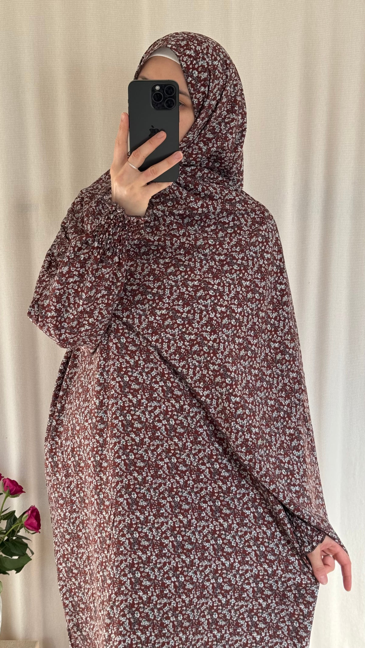 Brown Prayer Dress | Full Coverage Salah Dress for Namaz |
Breathable Cotton Salah Dress in 3 width Size | Islamic Prayer Clothes