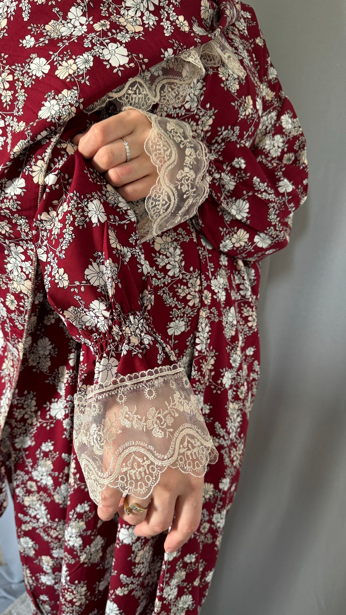 Burgundy Cotton Prayer Dress, Prayer clothes for women, Islamic Prayer dress, Prayer Outfit, Prayer Set, Prayer Hijab, Salah dress, Islamic Gift, Muslim clothing, Prayer abaya