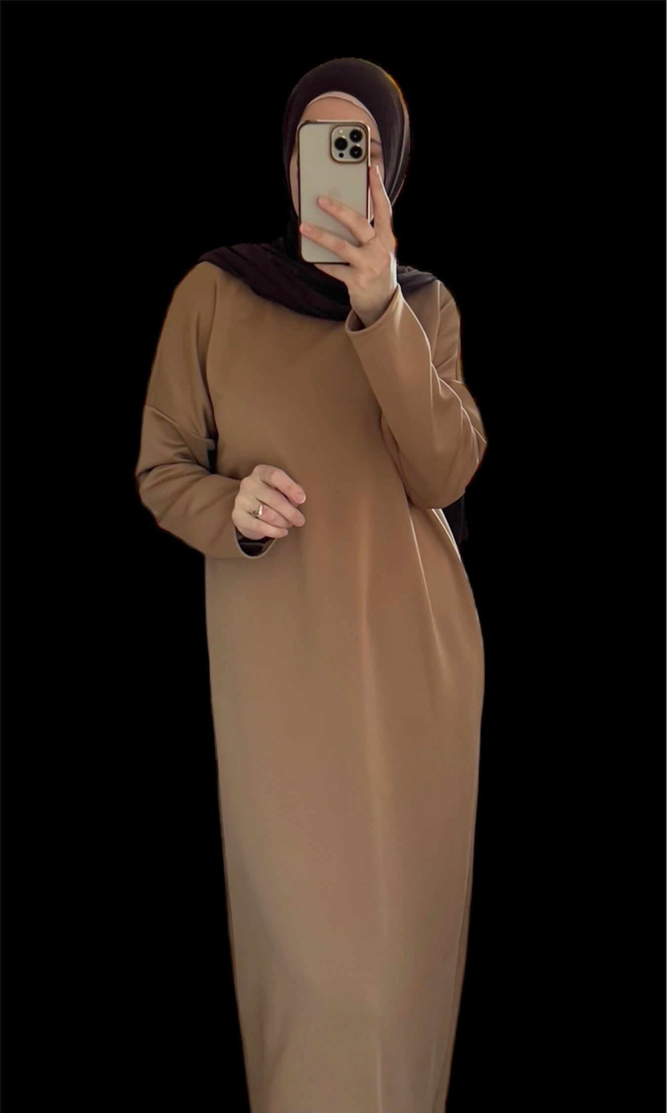 Beige Abaya, Maxi Dress, Solid Abaya, Muslim Women long Dress, Islamic Dress, Hijab, long Sleeve Dress, Kaftan, Modest Clothing, Clothed Abaya