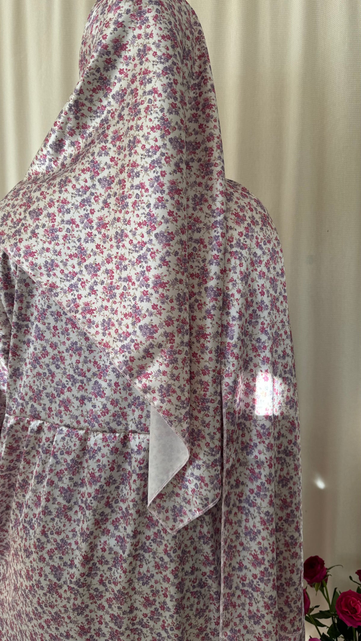 Silk Prayer Dress With Hijab