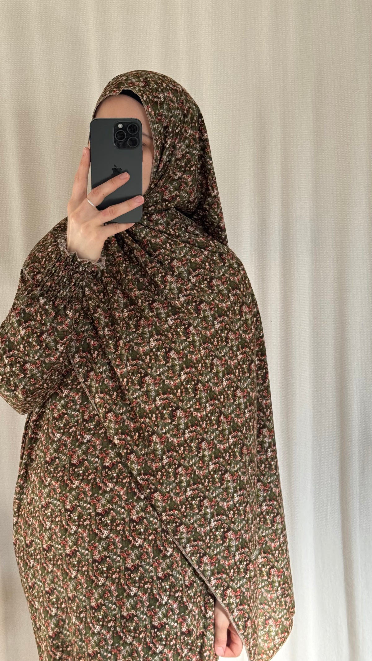 Green Prayer Dress | Full Coverage Salah Dress for Namaz |
Breathable Cotton Salah Dress in 3 width Size | Islamic Prayer Clothes