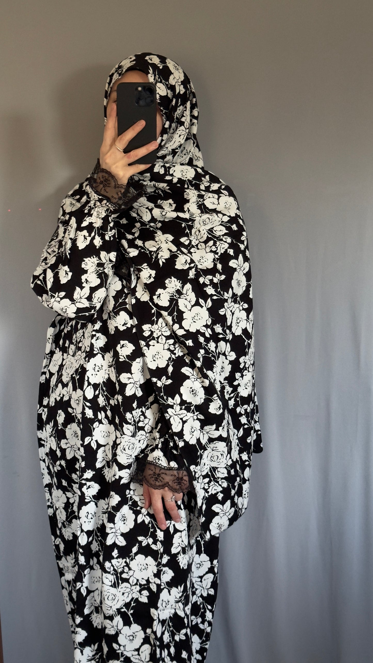 Luxury Black Prayer Dress, Prayer Jilbab, Prayer Abaya, Two Piece Prayer dress muslim, Salah dress, Prayer set, Prayer outfit, Prayer clothes woman, muslim Prayer dress, Islamic gift