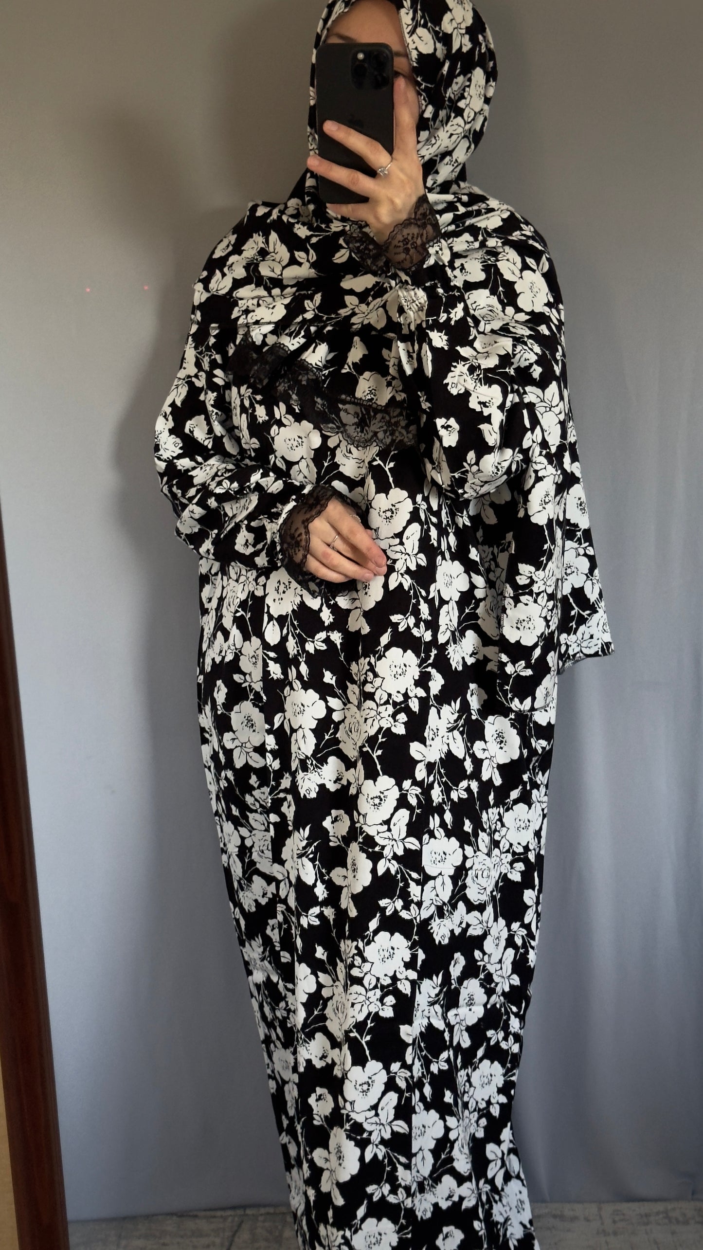 Luxury Black Prayer Dress, Prayer Jilbab, Prayer Abaya, Two Piece Prayer dress muslim, Salah dress, Prayer set, Prayer outfit, Prayer clothes woman, muslim Prayer dress, Islamic gift