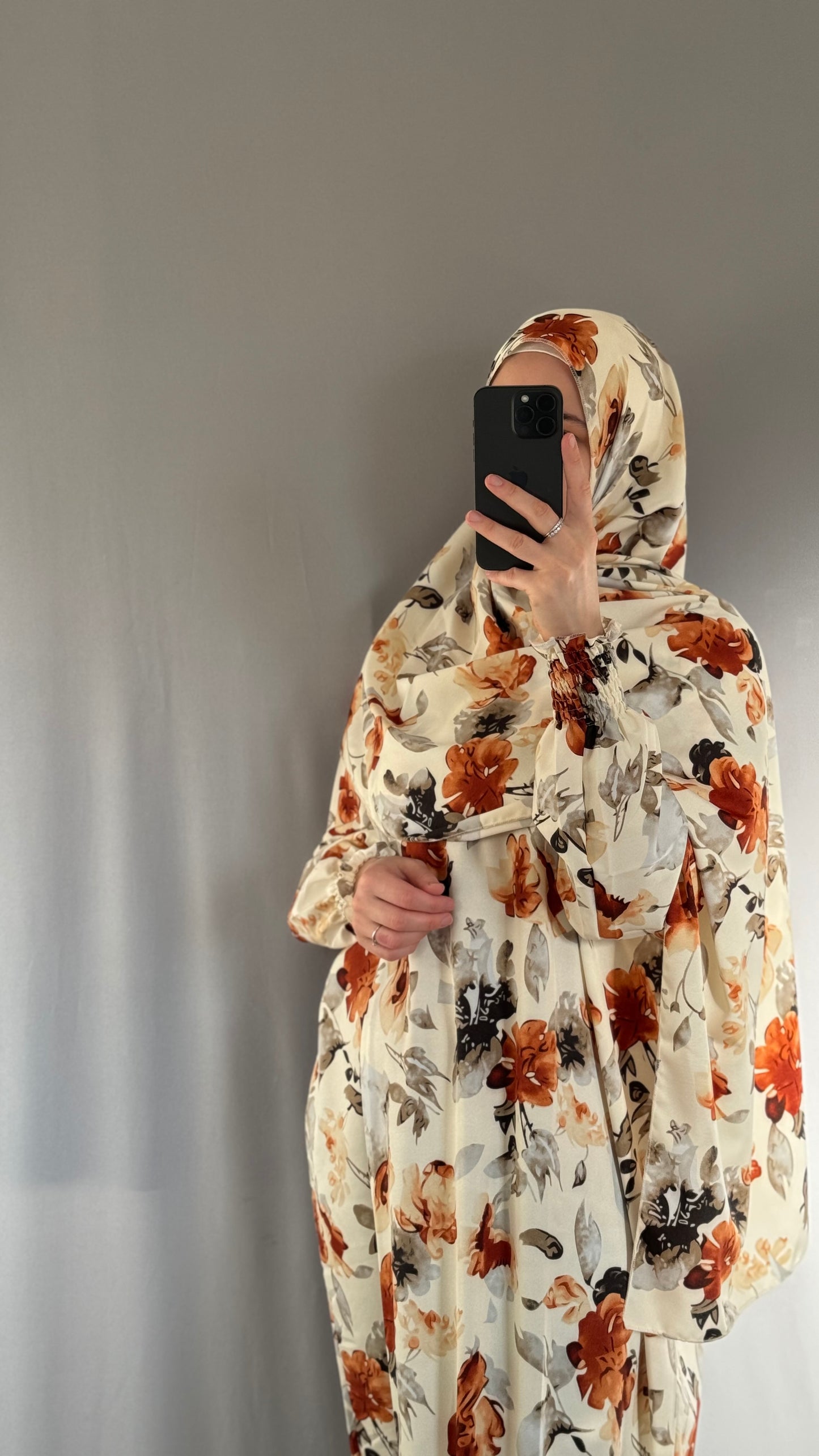 Elegant Beige Prayer Dress, Prayer Outfit, Maxi Dress, Khimar, Islamic Dress, Prayer Abaya, Prayer set, Islamic gift, PrayerHijab, Umrah Abaya, Ramadan Abaya, One Size Prayer Dress