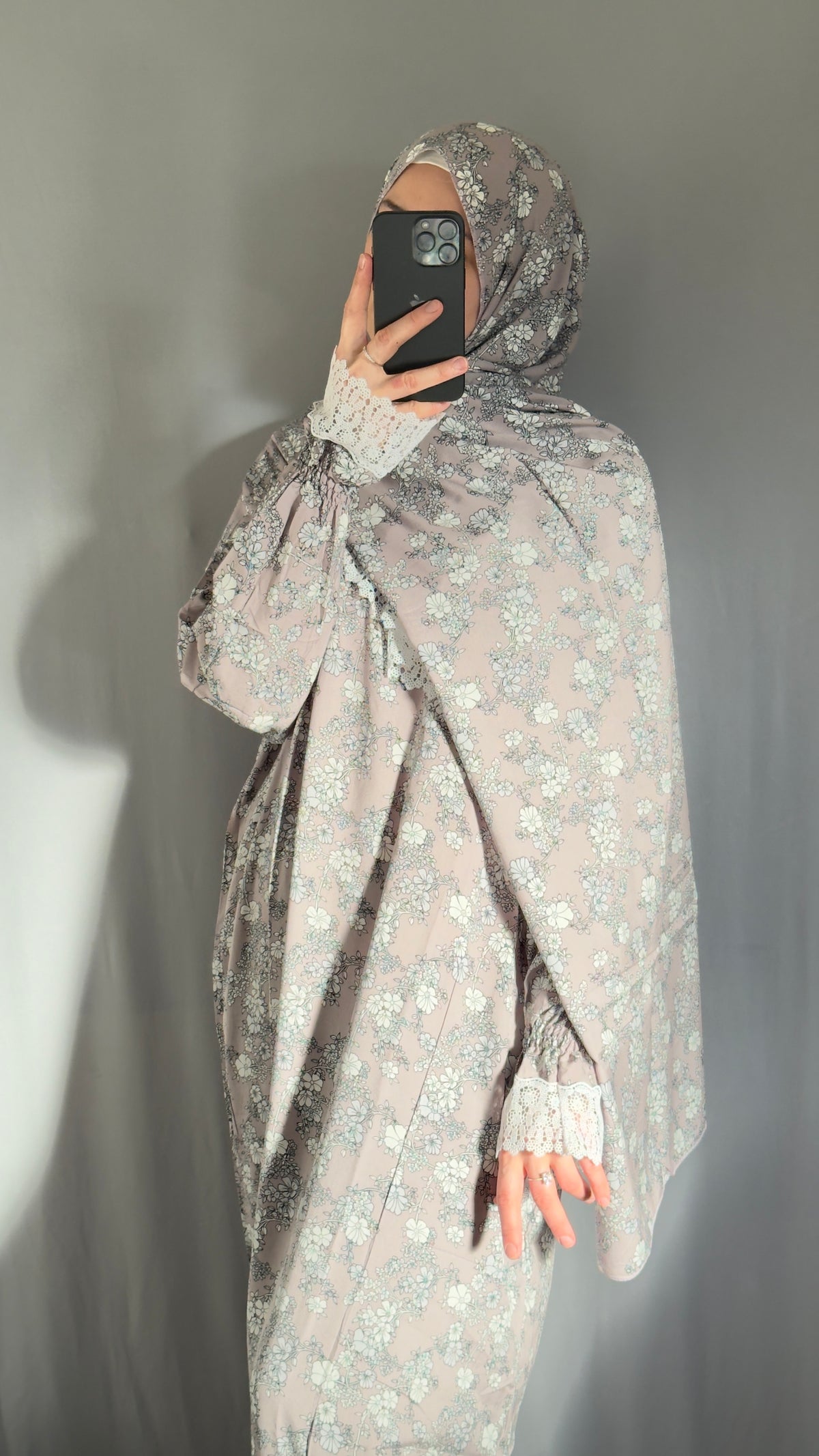Lily Purple Cotton Prayer Dress, Prayer clothes for women, Islamic Prayer dress, Prayer Outfit, Prayer Set, Prayer Hijab, Salah dress, Islamic Gift, Muslim clothing, Prayer abaya