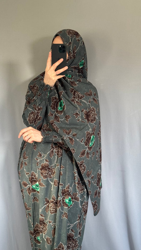 Luxury Prayer Hijab, Elegant Prayer Dress, Prayer Outfit, Maxi Dress, Khimar, Islamic Dress, Prayer Abaya, Prayer set, Islamic gift, Abaya & Hijab, White Abaya