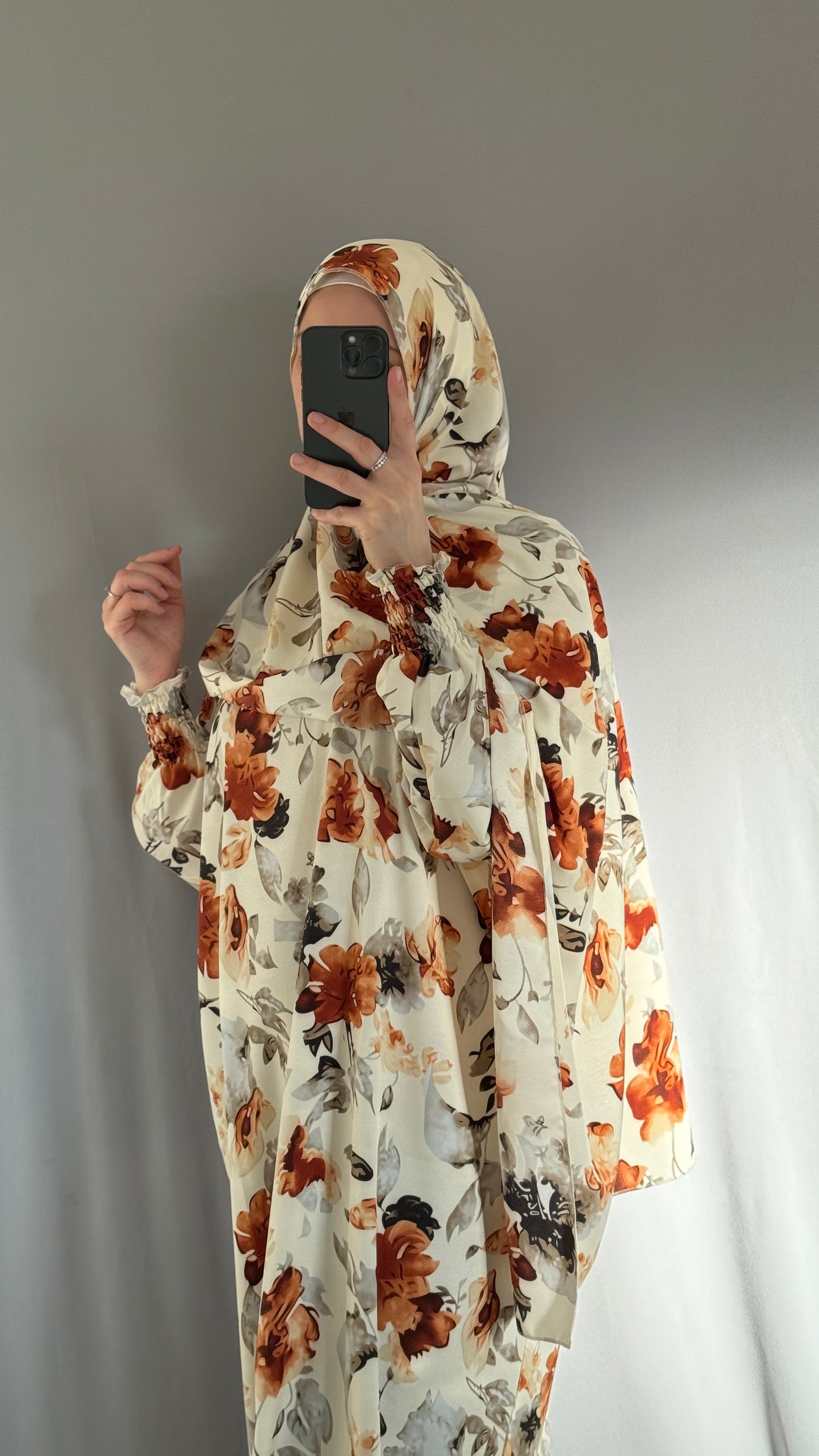 Elegant Beige Prayer Dress, Prayer Outfit, Maxi Dress, Khimar, Islamic Dress, Prayer Abaya, Prayer set, Islamic gift, PrayerHijab, Umrah Abaya, Ramadan Abaya, One Size Prayer Dress