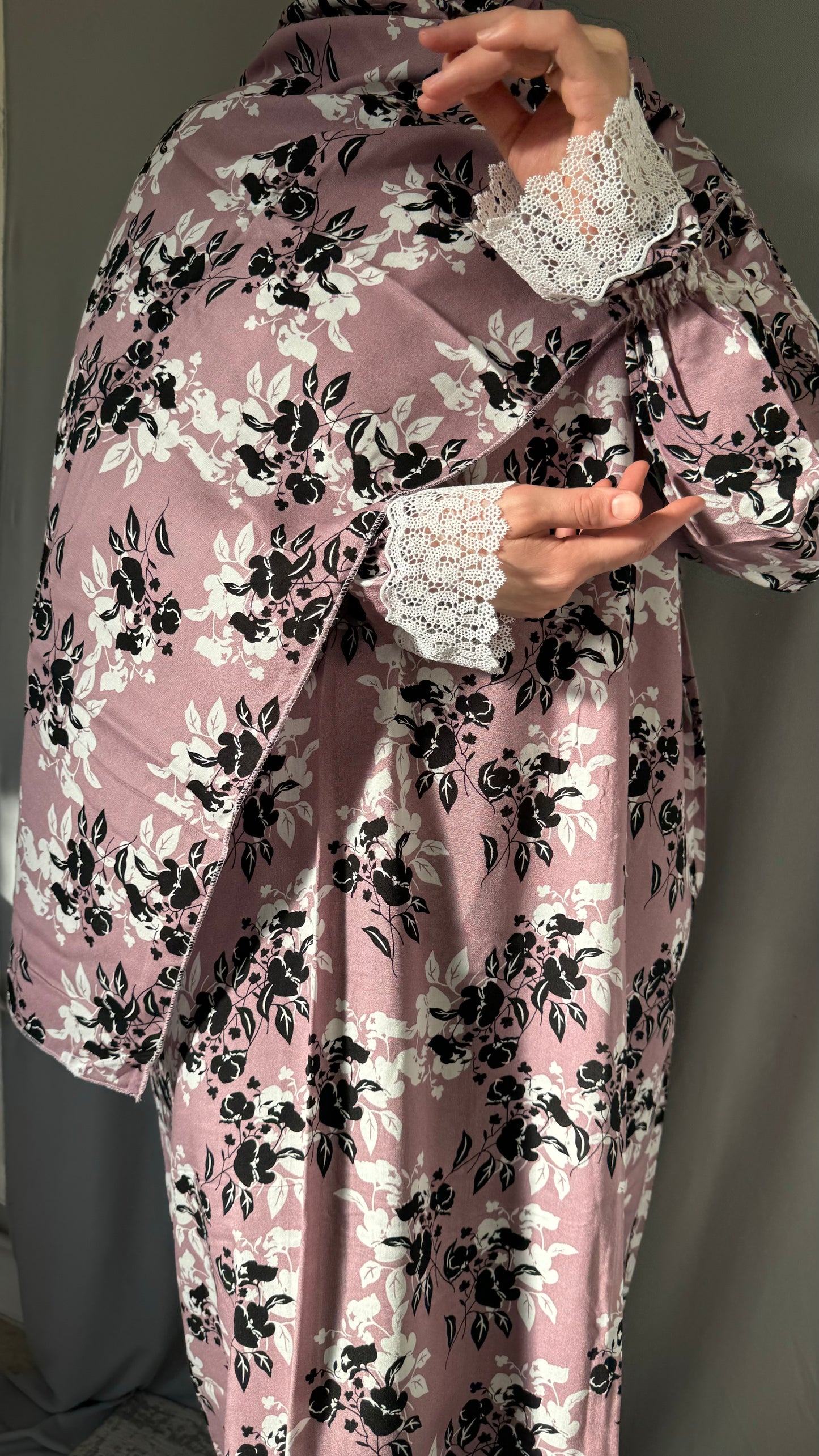 Purple Prayer Dress, Prayer Jilbab, Prayer Abaya, Two Piece Prayer dress muslim, Salah dress, Prayer set, Prayer outfit, Prayer clothes woman, muslim Prayer dress, Islamic gift