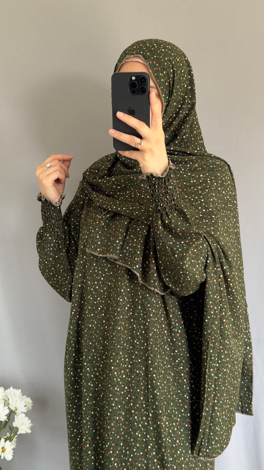 Elegant Prayer Dress, Prayer Outfit, Maxi Dress, Khimar, Islamic Dress, Prayer Abaya, Prayer set, Islamic gift, PrayerHijab, Umrah Abaya, Ramadan Abaya, One Size Prayer Dress