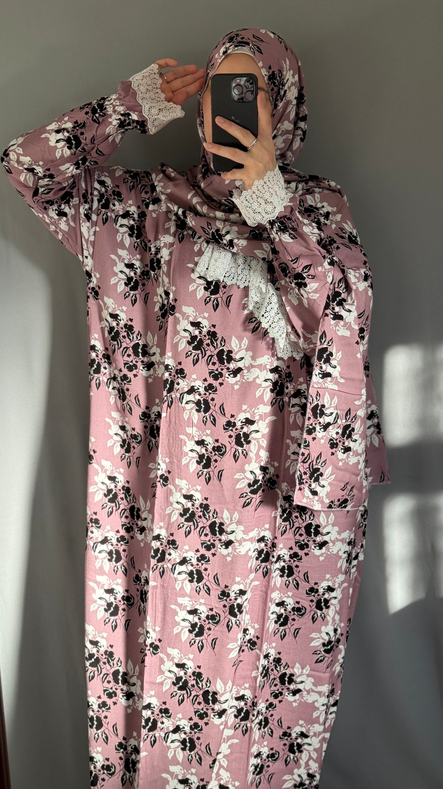 Purple Prayer Dress, Prayer Jilbab, Prayer Abaya, Two Piece Prayer dress muslim, Salah dress, Prayer set, Prayer outfit, Prayer clothes woman, muslim Prayer dress, Islamic gift