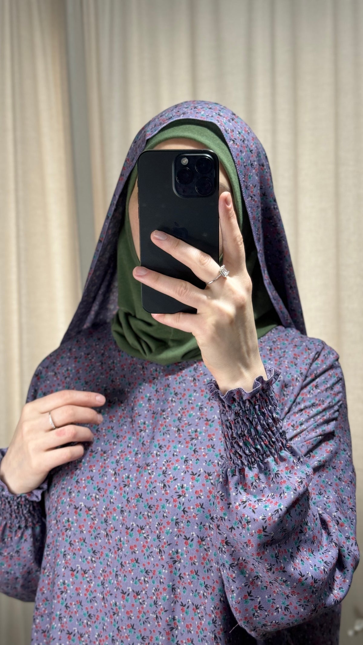 Purple One Piece Prayer dress with Built In Jersey Bonnet, Prayer Abaya with integrated Hijab, Salah dress, Prayer set, Prayer outfit,Prayer clothes for women, Islamic Prayer dress, Ramadan Abaya