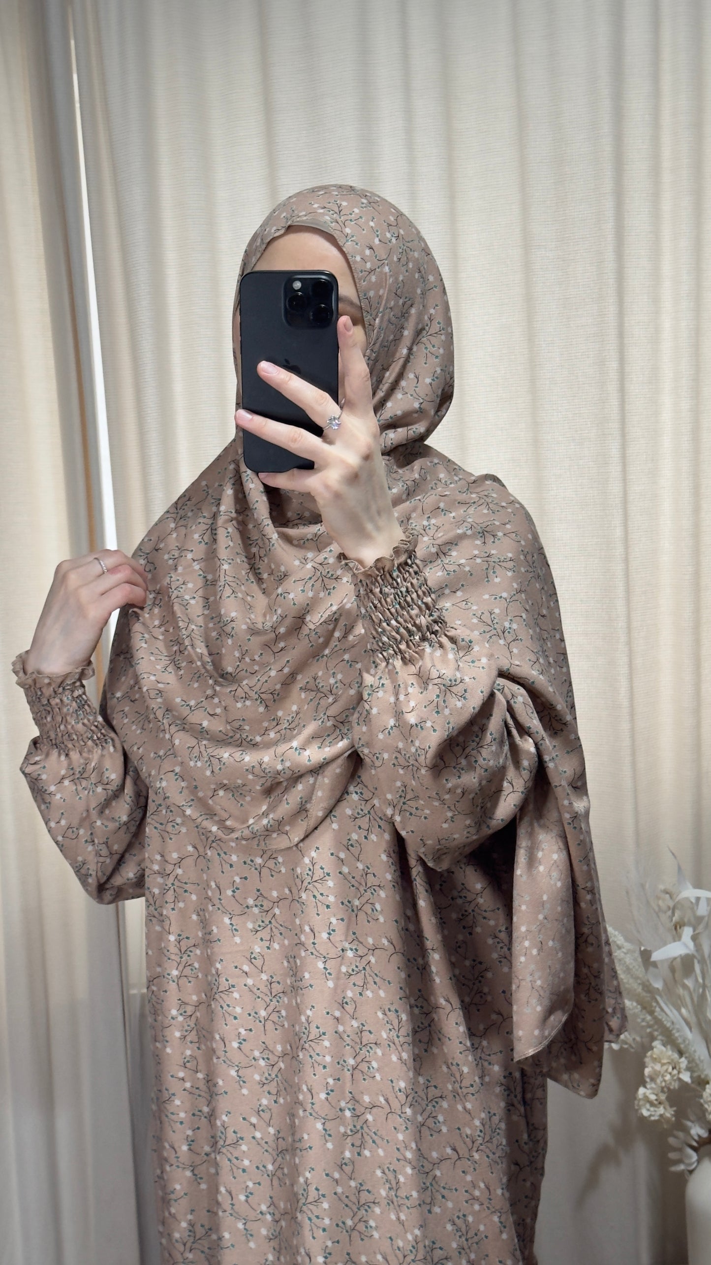 Pink Prayer Dress / Overhead Abaya / Prayer Abaya Set / Prayer Dress for Woman / Prayer Clothes Muslim / Prayer Gown / Prayer Outfit/ Salah Dress / Namaz Dress