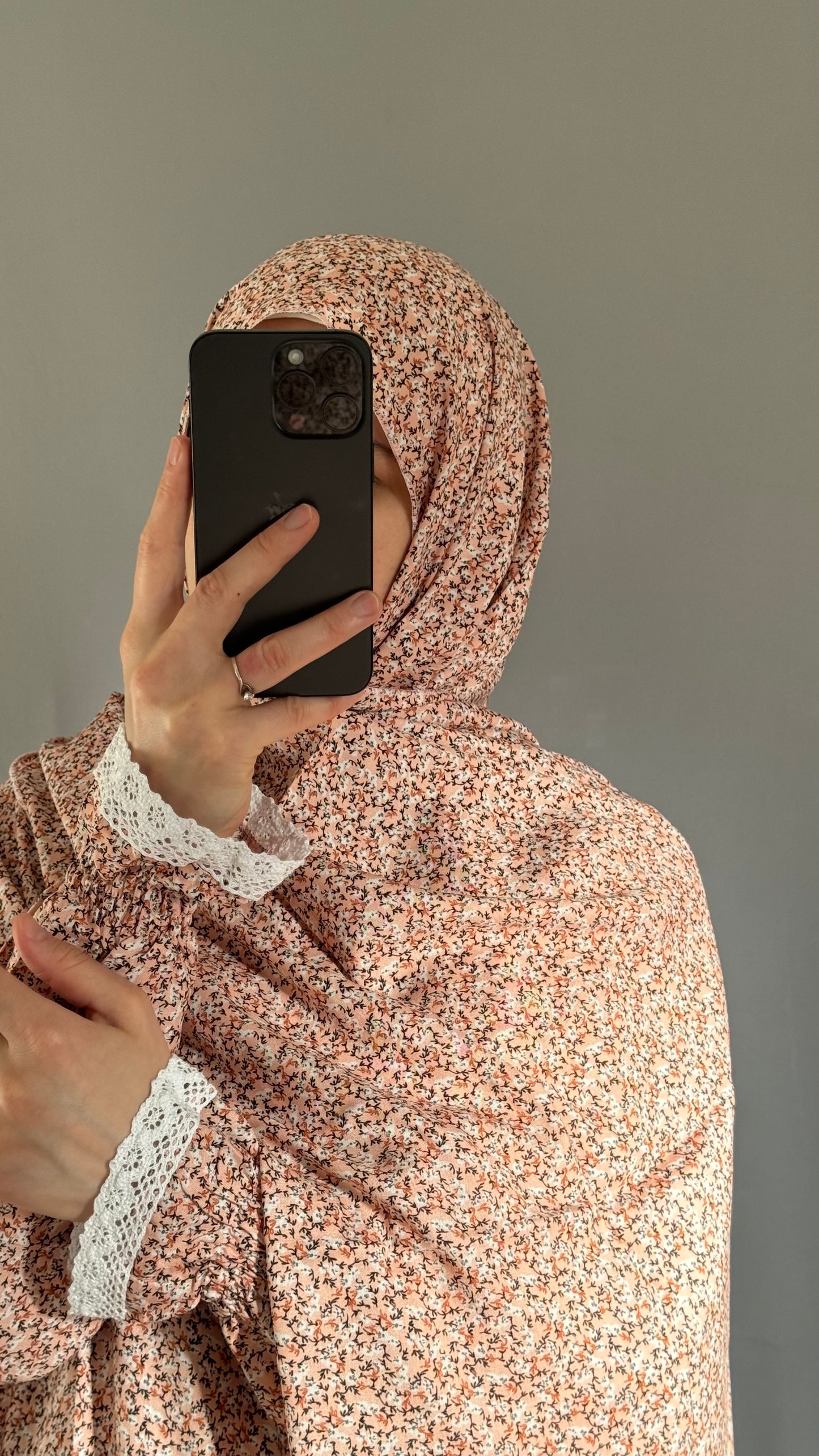 Floral Pink Prayer Dress, Prayer clothes for women, Islamic Prayer dress, Prayer Outfit, Prayer Set, Prayer Hijab, Salah dress, Islamic Gift, Muslim clothing, Prayer abaya