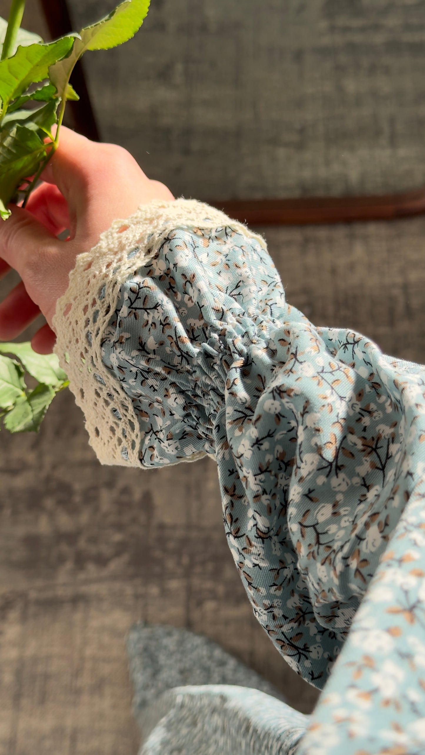 Floral Mint Cotton Prayer Dress, Prayer clothes for women, Islamic Prayer dress, Prayer Outfit, Prayer Set, Prayer Hijab, Salah dress, Islamic Gift, Muslim clothing, Prayer abaya, Ramadan Dress