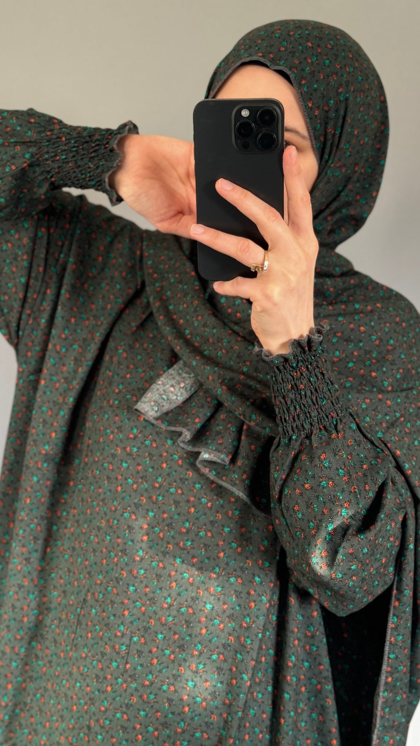 Elegant Green Prayer Dress, Prayer Outfit, Maxi Dress, Khimar, Islamic Dress, Prayer Abaya, Prayer set, Islamic gift, PrayerHijab, Umrah Abaya, Ramadan Abaya, One Size Prayer Dress