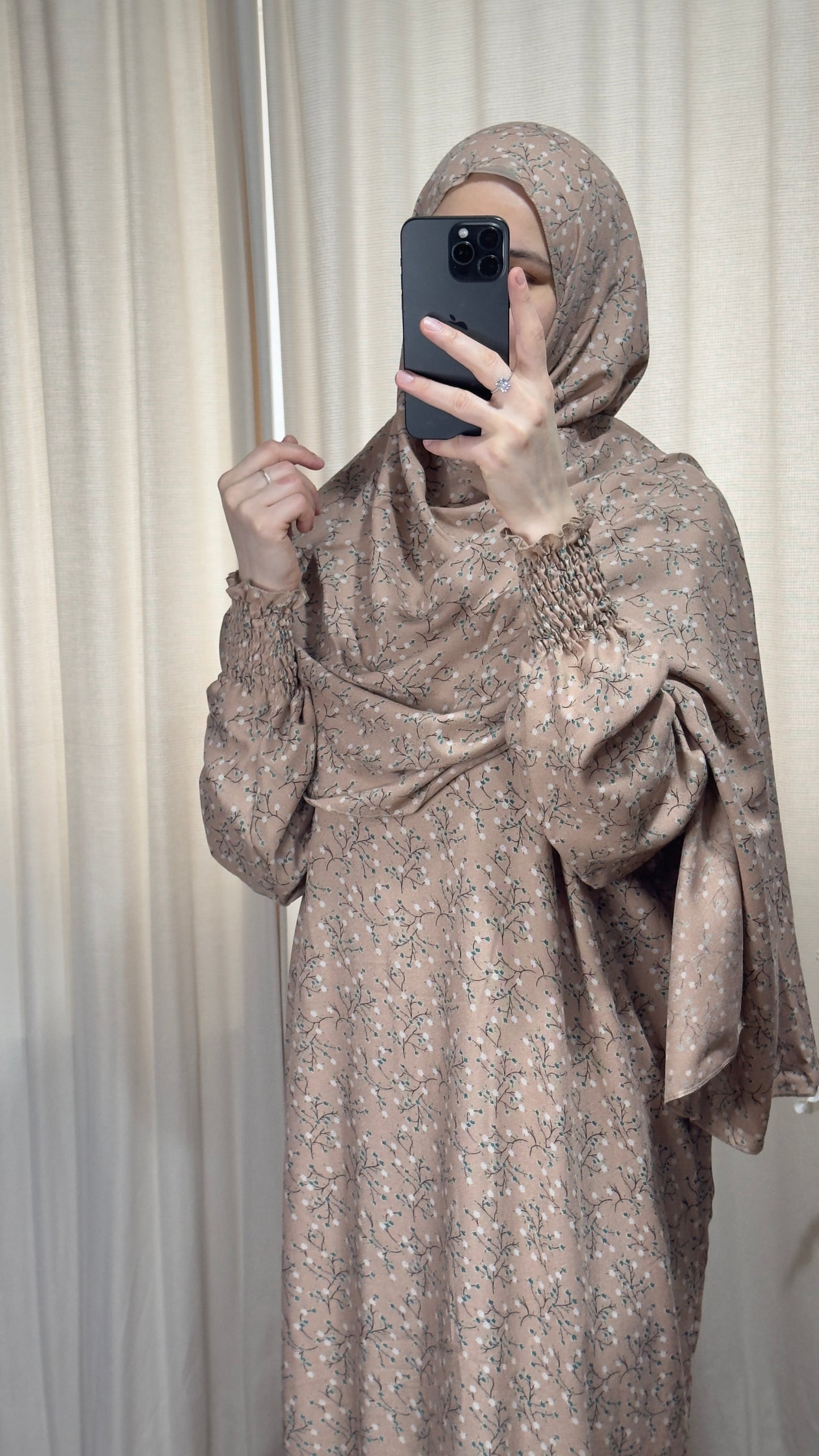 Pink Prayer Dress / Overhead Abaya / Prayer Abaya Set / Prayer Dress for Woman / Prayer Clothes Muslim / Prayer Gown / Prayer Outfit/ Salah Dress / Namaz Dress