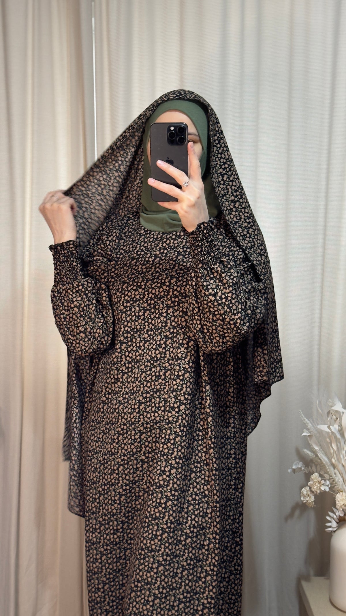 3 in 1 Prayer dress with Built In Jersey Bonnet, Prayer Abaya with integrated Hijab, Salah dress, Prayer set, Prayer outfit,Prayer clothes for women, Islamic Prayer dress, Ramadan Abaya