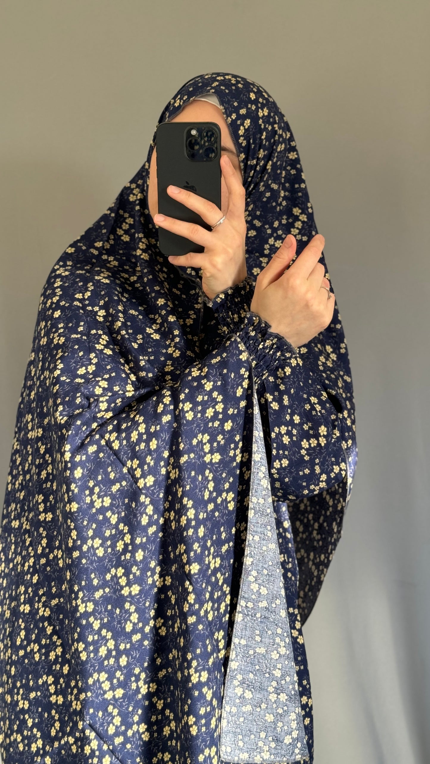 Navy Blue Prayer Dress / Overhead Abaya / Prayer Abaya Set / Prayer Dress for Woman / Prayer Clothes Muslim / Prayer Gown / Prayer Outfit/ Salah Dress / Namaz Dress