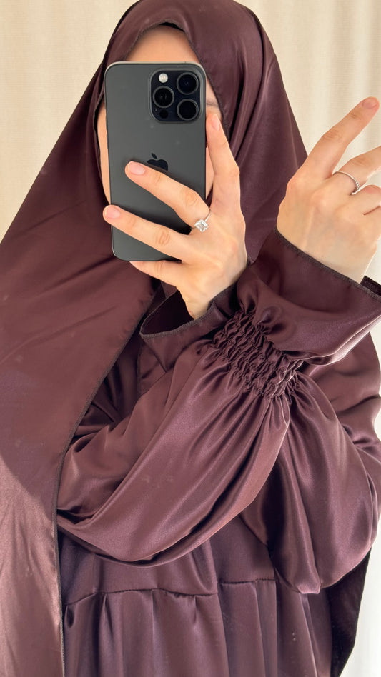 Silk Prayer Dress - Elegant Full-Length Modest Prayer Dress | Soft Lightweight Islamic Prayer Wear