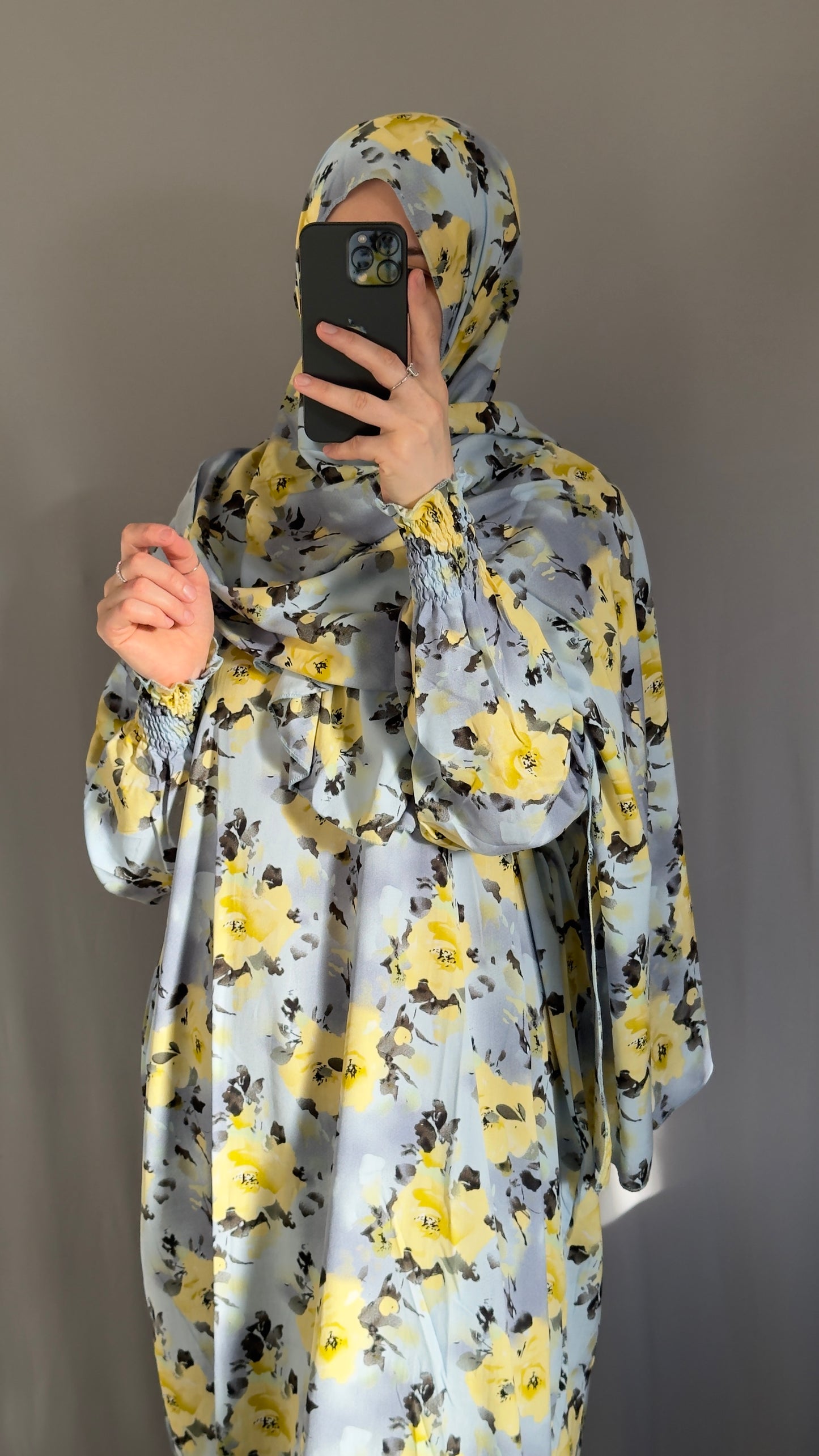 Elegant Blue Prayer Dress, Prayer Outfit, Maxi Dress, Khimar, Islamic Dress, Prayer Abaya, Prayer set, Islamic gift, PrayerHijab, Umrah Abaya, Ramadan Abaya, Prayer Wear for Tarawih