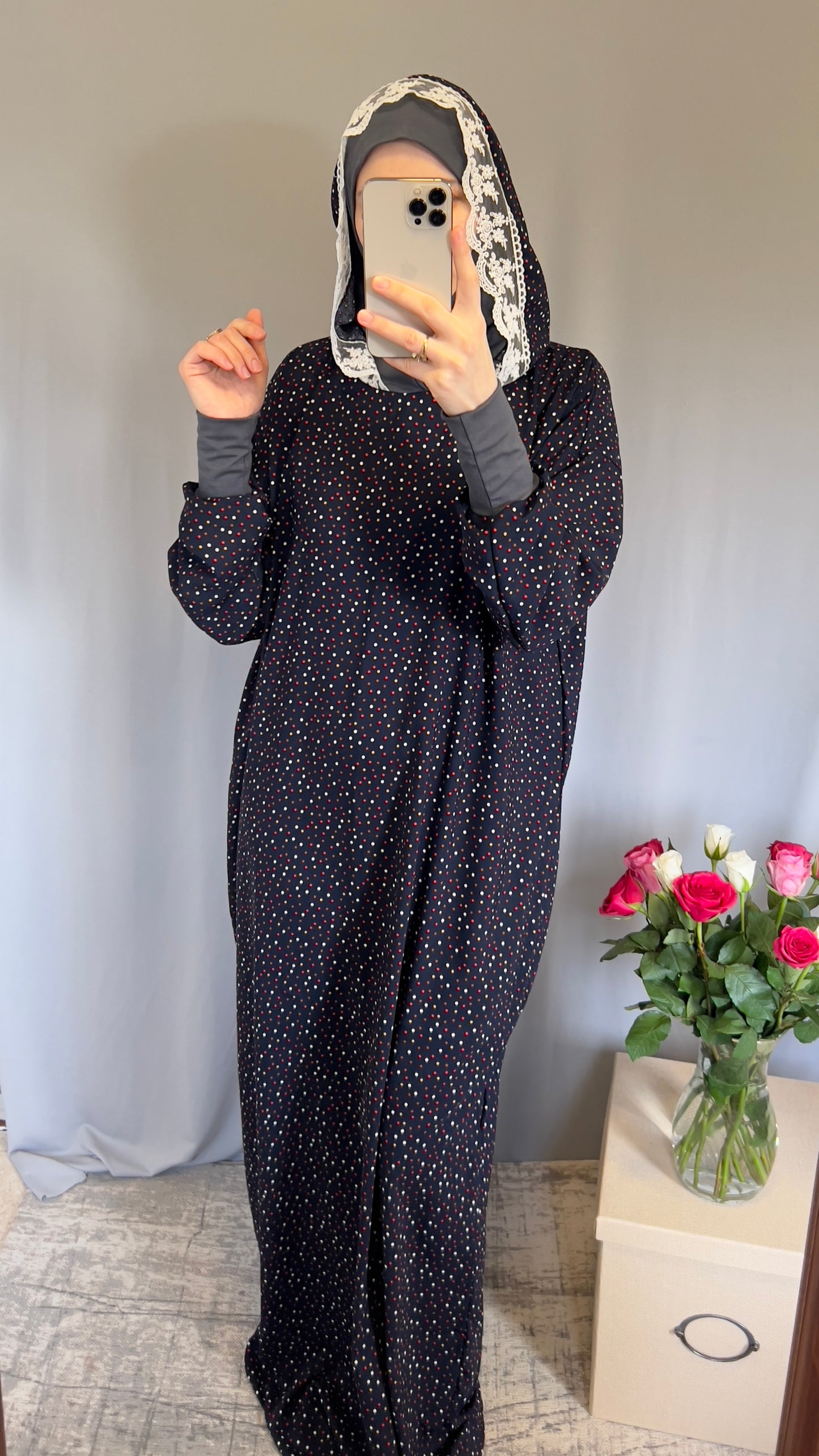 Prayer Dress, Islamic Prayer dress, Prayer Abaya, One Piece Prayer Dress with attached Hijab, Prayer Dress for Woman, Ramadan Eid Gift, Prayer Hijab